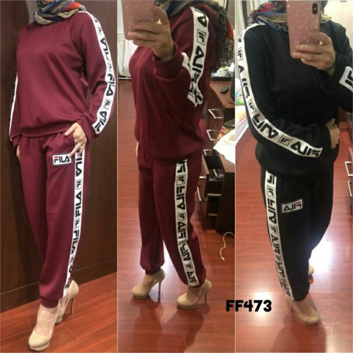 Stelan Senam Merah Putih/Baju Senam Merah Putih/Setelan Olahraga Wanita Modis Terbaru 2022 Gerak Jal