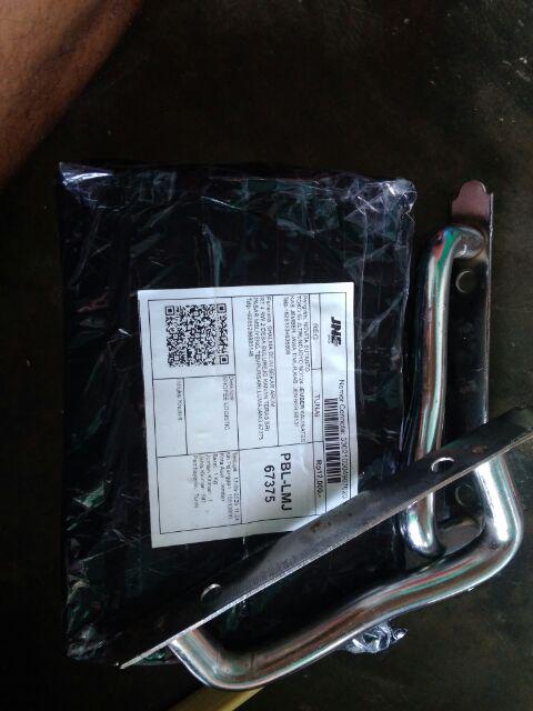 Handle Pintu Harmonika Crome Tebal