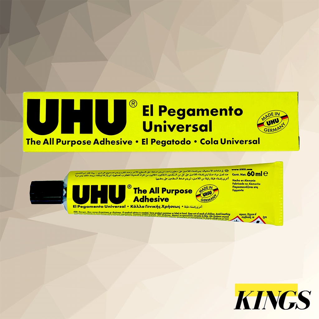 

UHU All Purpose Adhesive / Perekat Serba Guna / Lem Cair 60 ml