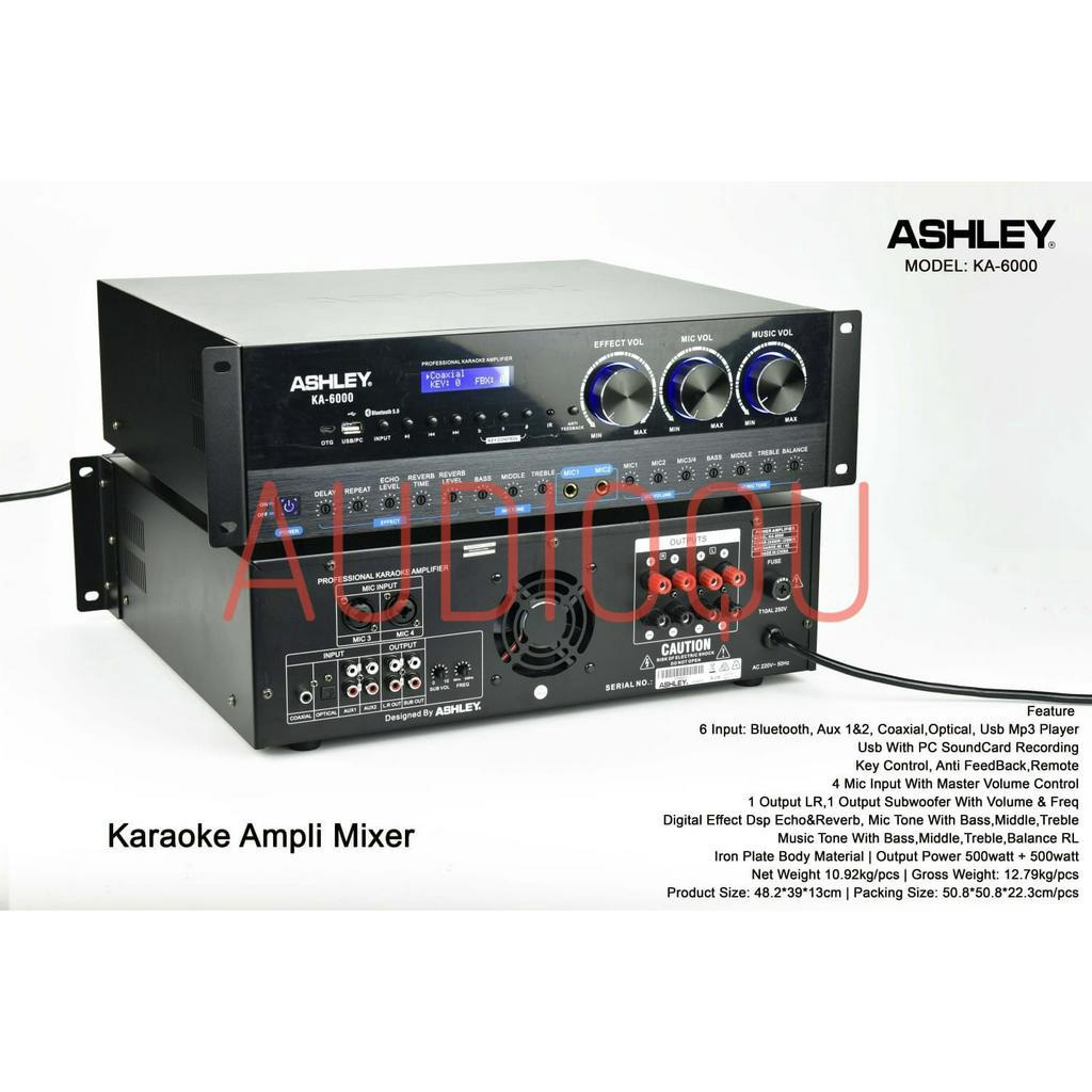 power amplifier karaoke ASHLEY KA6000 / KA 6000 / KA-6000
