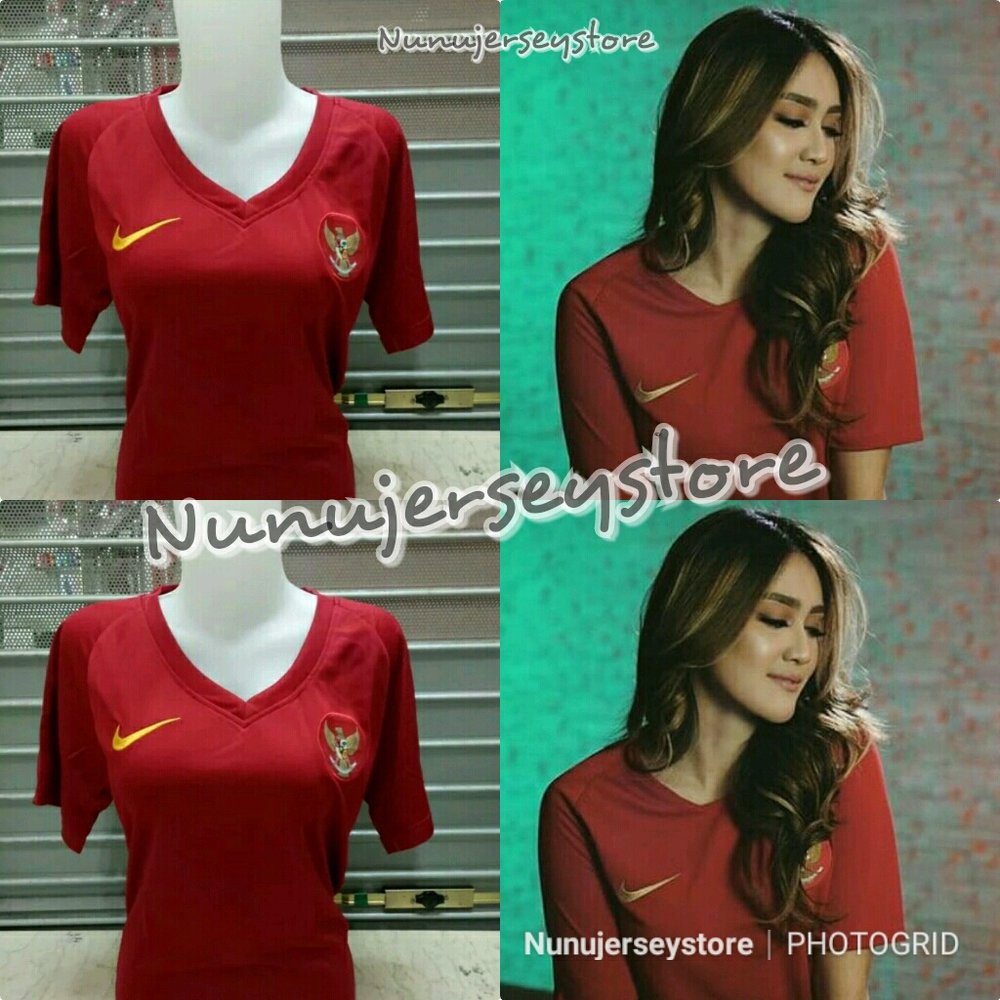 Promo JERSEY BOLA BAJU LADIES CEWEK TIMNAS INDONESIA HOME NEW 2019-2020 GRADE ORI OFFICIAL Diskon