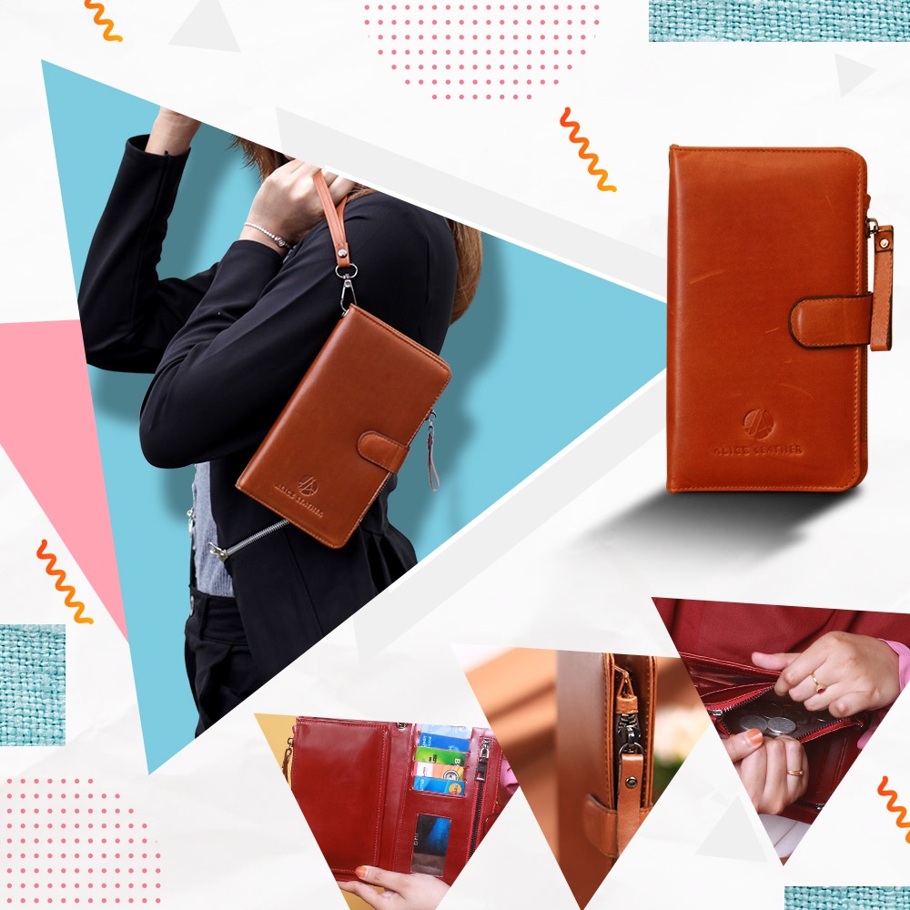 Dompet Wanita / Dompet Donpet Dopet Panjang Lipat Resleting Import Wanita Cewek Cewe Perempuan Kecil