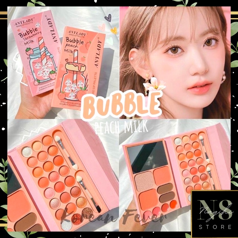 ✨NAGIHI✨ PROMO!!EYESHADOW PALETTE MAKE UP BUBBLE PEACH/STRAWBERRY