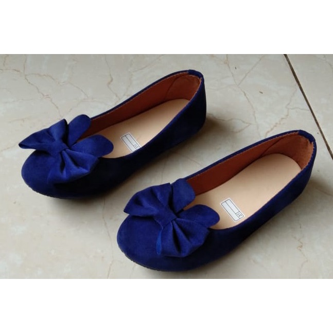 Sepatu FlatShoes Anak Perempuan Pita Kelinci Ukuran 21-35