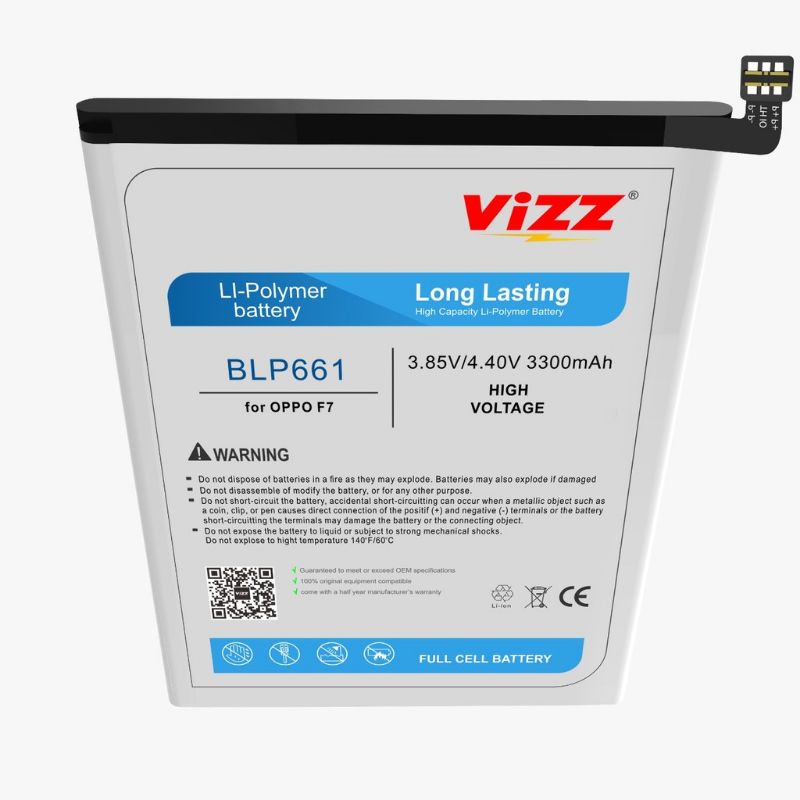 Baterai Vizz Oppo BLP661/F7