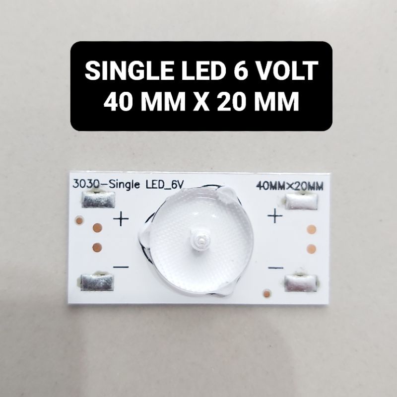 Led Single 6 Volt 40 MM x 20 MM Led Tunggal LCD 4 cm x 2 cm