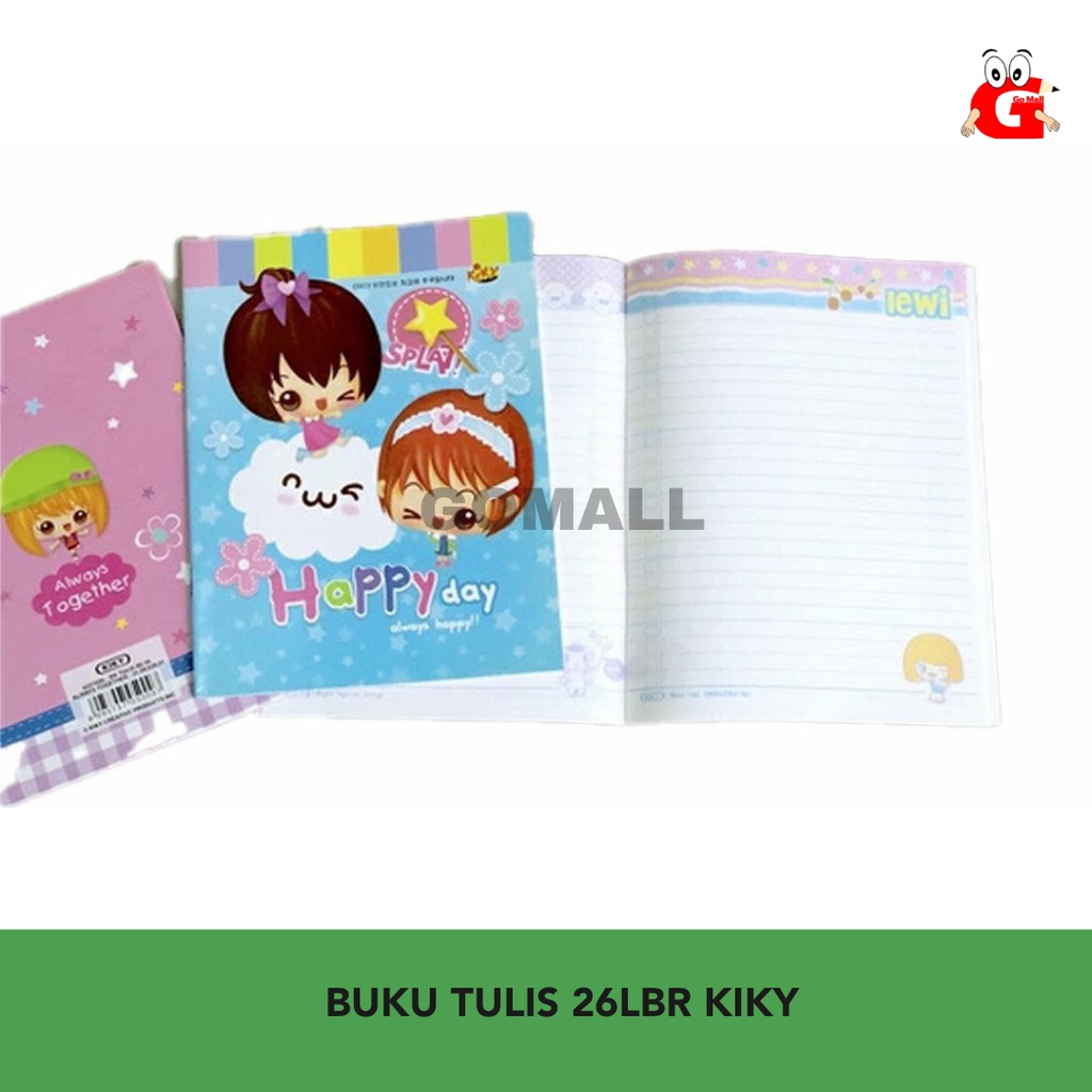 

Buku tulis Kiky 26 lembar