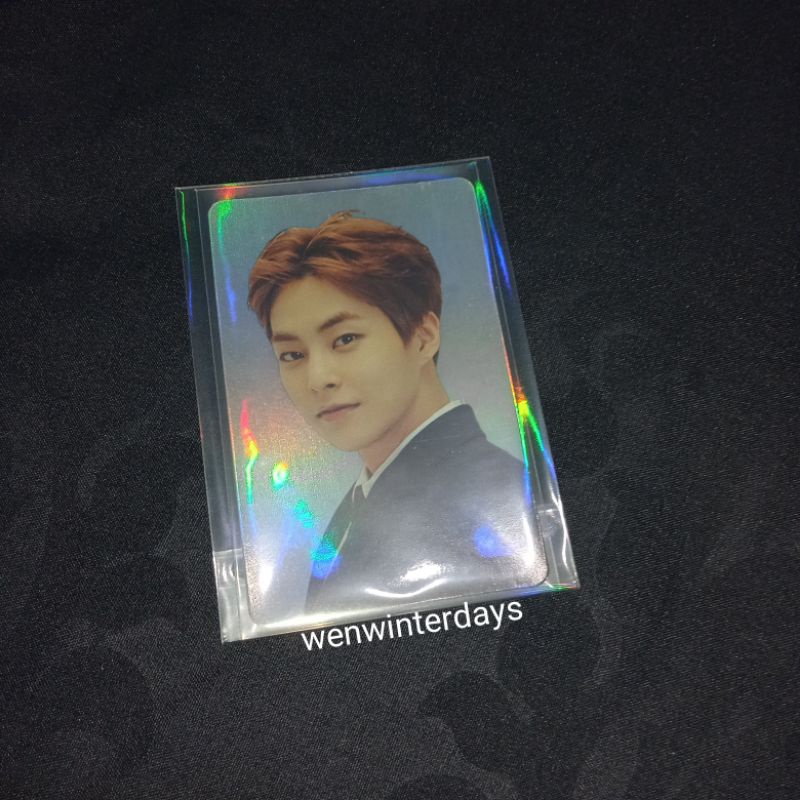 EXO PHOTOCARD XIU XIUMIN HOLOGRAM ELYXION DECO STICKER HOLO PC ONLY SHARING KIM MIN SEOK
