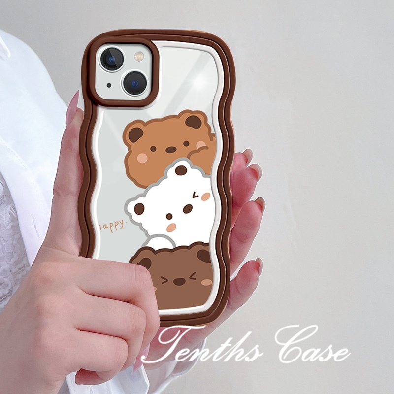 Oppo A78 A57 A17 A17K A77s A76 A96 A16 A16s A16k A15 A15s A54 A74 A55 A95 A94 A93 A53 A5 A9 2020 A3s A5s Reno 7Z 76pro 5 F11 F9Pro Happy Passion Bear Casing Handphone Soft Clear Cover