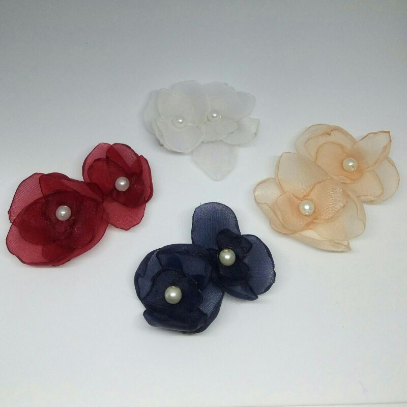 pin bunga / bros bunga / bros organza