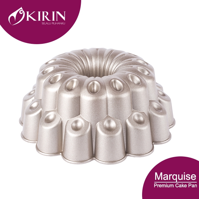 KIRIN PREMIUM CAKE PAN DIE CAST MARQUISE CHAMPAGNE GOLD