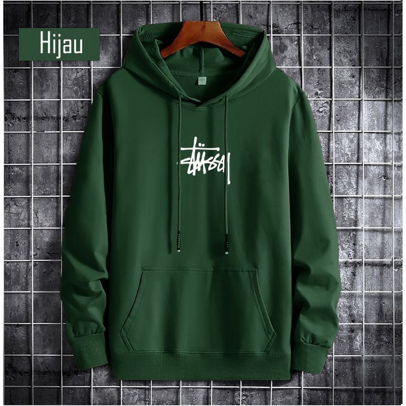 TERMURAH !! COD Jaket Sweater Hoodie Pria Distro stusy Original Big Size Jumbo M - XXL