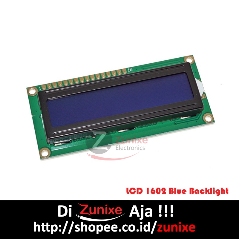 LCD 1602 5V 16 X 2 DISPLAY MODULE BLUE BACKLIGHT ARDUINO