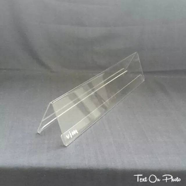 

Name tag acrylic 7x25 / slant back / label /name / sign plate display
