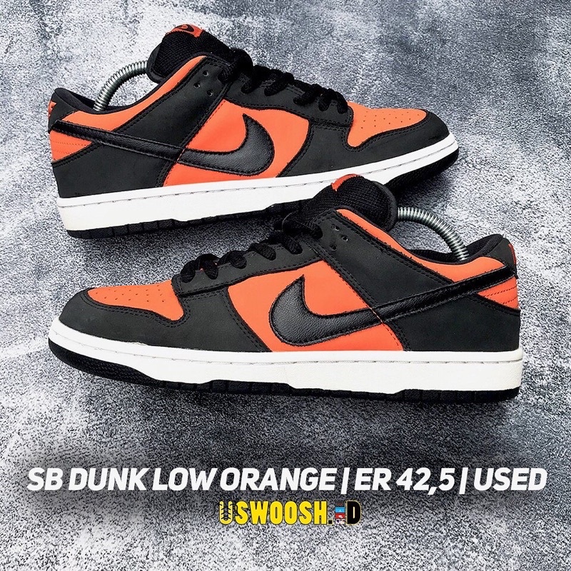 SB Dunk Low pro orange bekas second