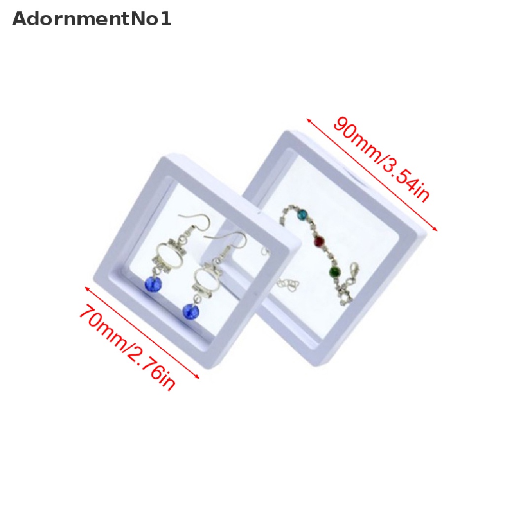 (AdornmentNo1) Kotak Penyimpanan / Display Kalung / Perhiasan Warna Putih Transparan