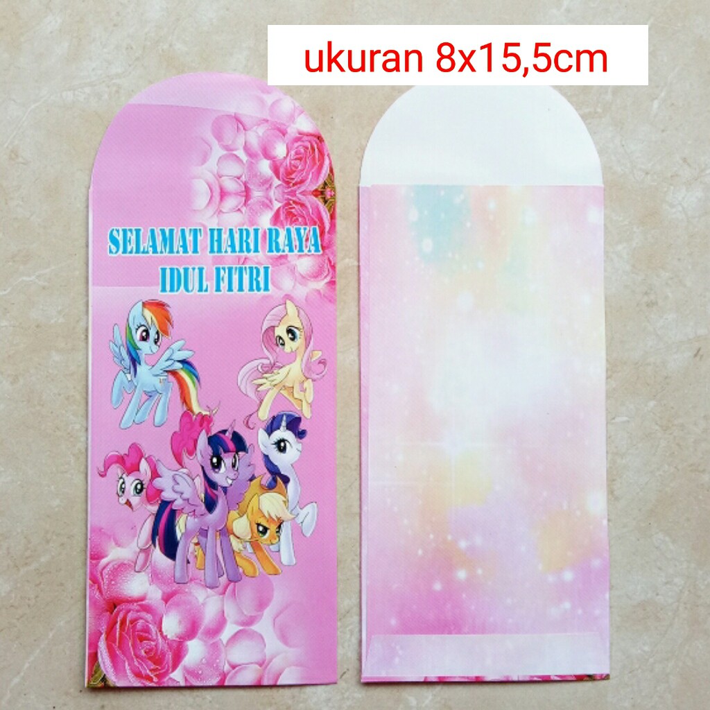 

Amplop angpao lebaran idul fitri karakter my little pony ukuran besar