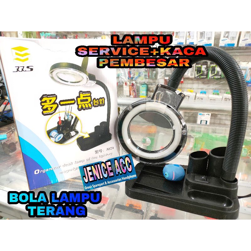 LAMPU SERVICE+KACA PEMBESAR SUNSHINE A-808 KACA PEMBESAR+LAMPU SERVICE SUNSHINE A-808