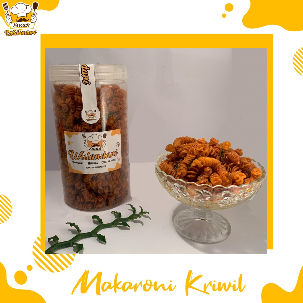 

KEMASAN TOPLES MAKARONI KRIWIL PEDAS GURIH DAUN JERUK - Oleh-oleh Murah Tasikmalaya