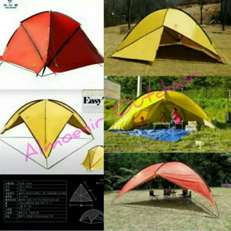 Hilman Trap Tent Tenda Regu Kelompok Stand Camping 10 Person