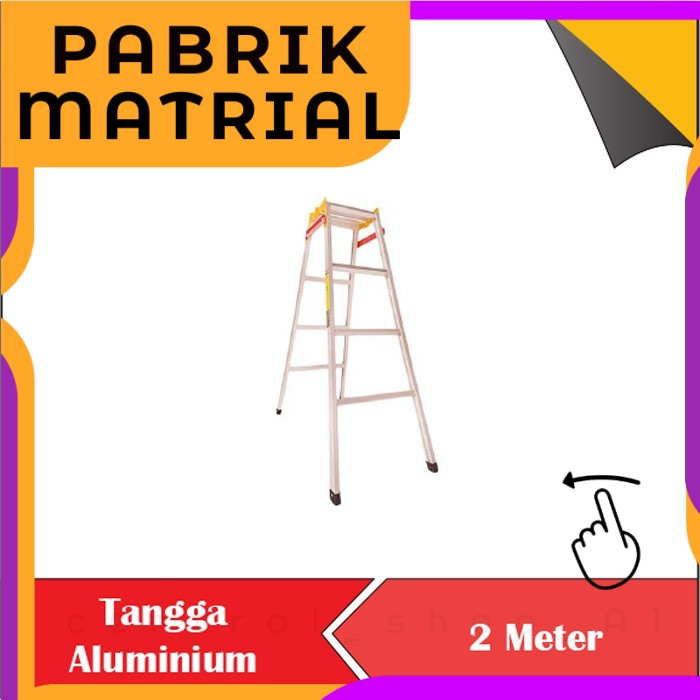 alat TANGGA ALUMINIUM TANGGA ALUMUNIUM 2 SISI FORTUNA ALTIMA 1,5M 2M TUKANG Perkakas TOOLKIT Set COD