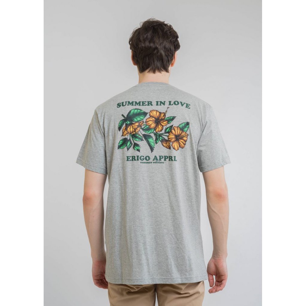 

Erigo T-shirt Flower Summer Grey Misty