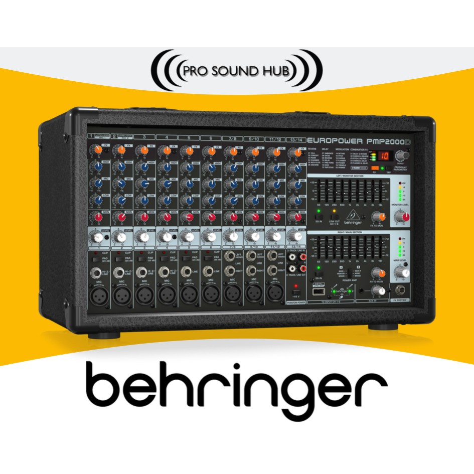 Jual Behringer PMP2000D PMP2000 Powered Mixer Power 14 Input 2000 Watt