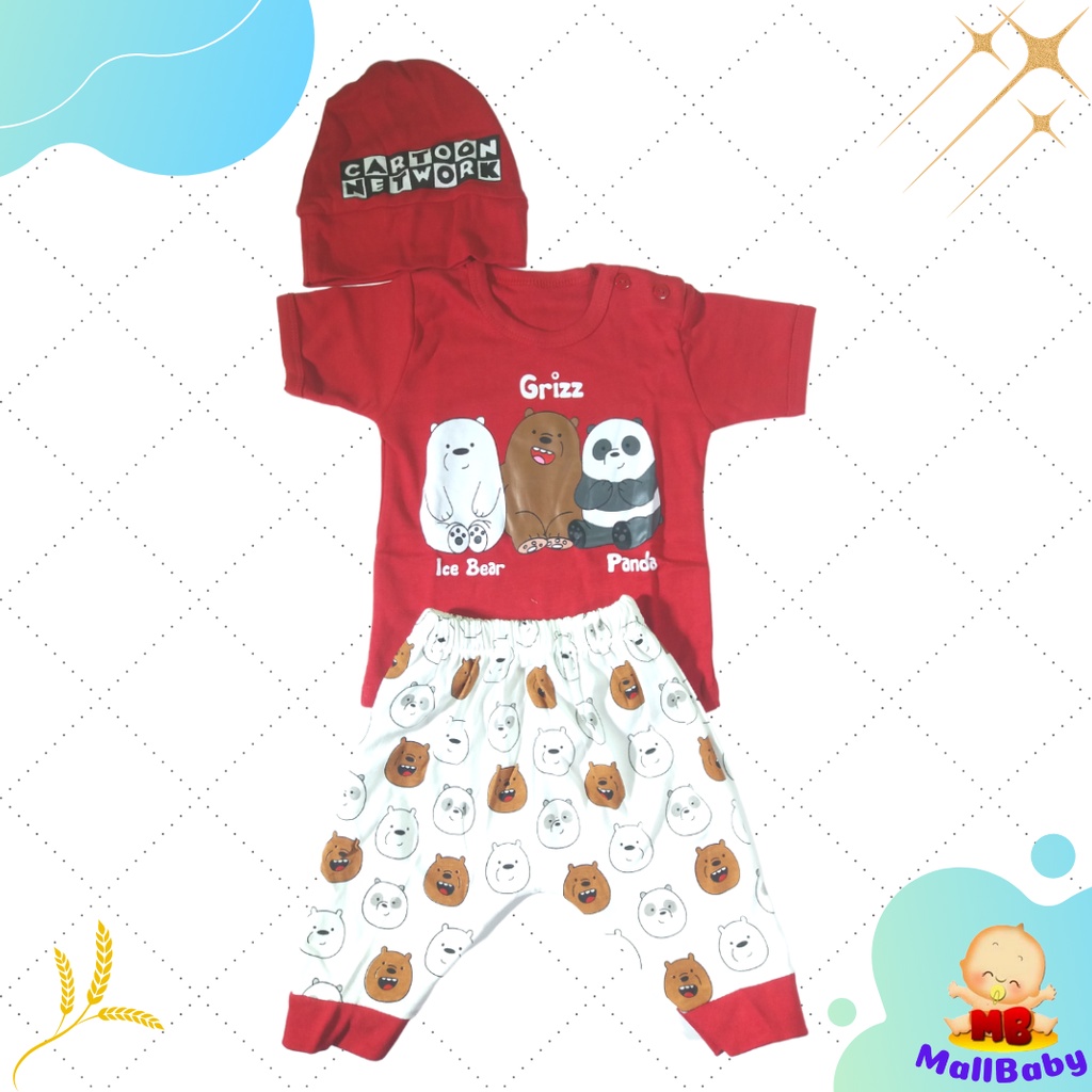 Baju Bayi Laki Laki 6-12 Bulan Setelan Bayi Laki Laki 1 Tahun Bears