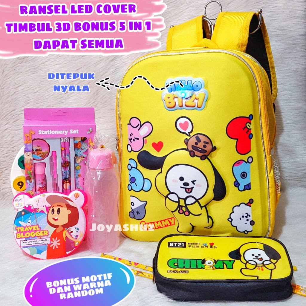 Ransel Anak Lucu Karakter Cooki Cimi Tata- Tas Anak Perempuan BT - Tas Anak Berbonus - Tas Sekolah Anak Perempuan Cimi Gratis Botol Dan Misting - Tas Anak SD dan TK - Joyashuz