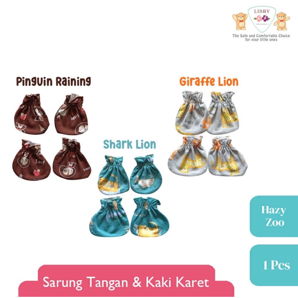 LIBBY SETELAN BAYI MOTIF HAZY ZOO / SETELAN BAYI DAN ANAK