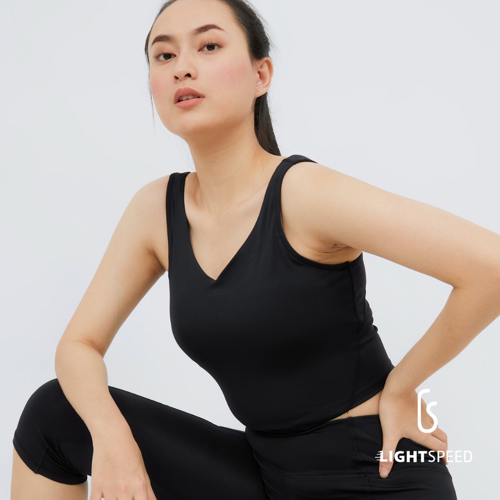 LIGHTSPEED SPORT BRA/ GYM / Baju Olahraga / Bra Yoga  WANITA TANPA KAWAT ELASTIS