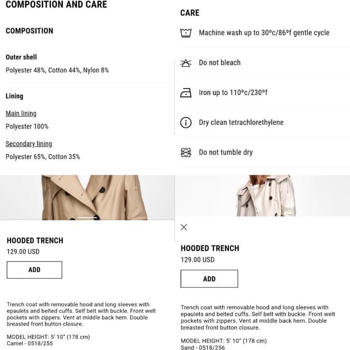 ZARA COAT WOMEN FASHION TOP