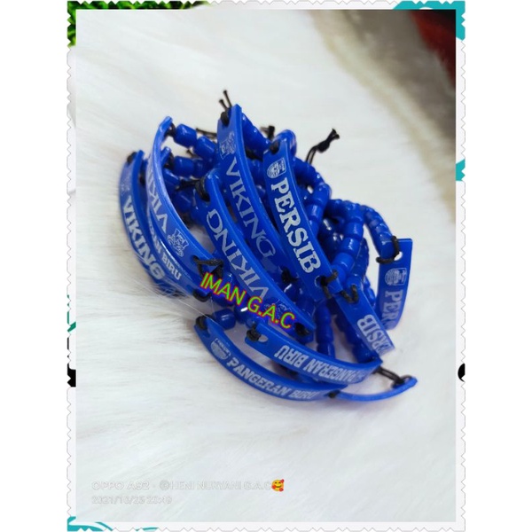 gelang plat biru persib bandung/gelang persib