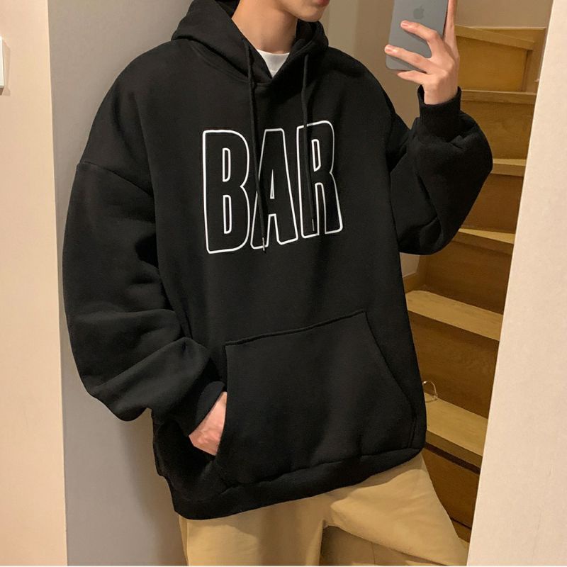 Hoodie BAR Big Size (S - 6XL) Jaket Sweatshirt Korean Harajuku Style Fashion Pria Wanita Jumbo 5XL 4XL 3XL 2XL XL L M