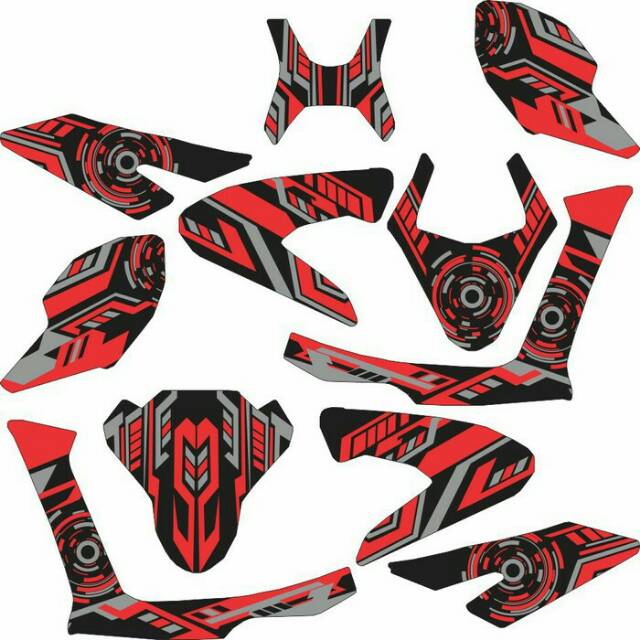 Sticker All New X-Ride 2017 Fullbody Techno