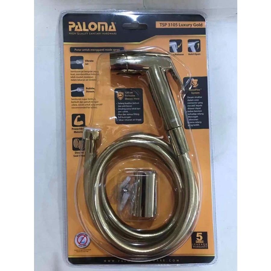 PALOMA TSP 3105 TOILET SHOWER JET WASHER GOLD SHOWER CEBOK SEMPROTAN BILAS