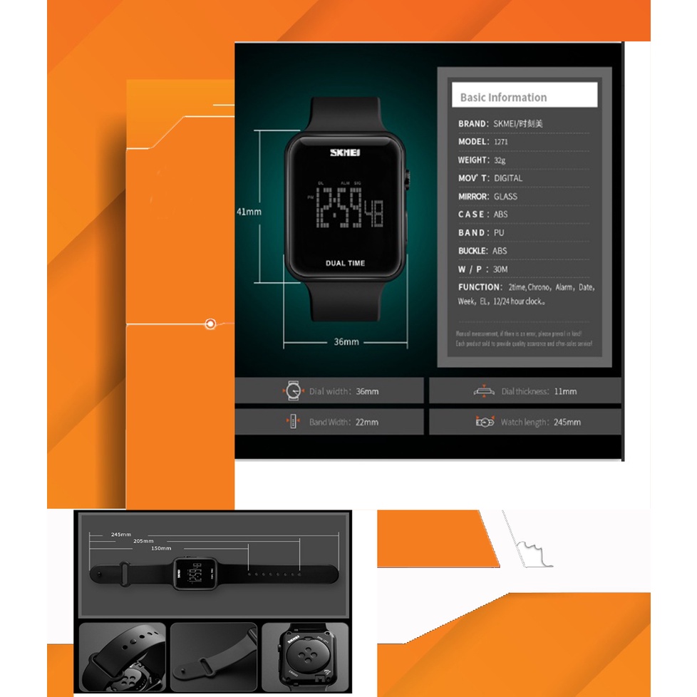 Jam Tangan Digital Skmei 1271