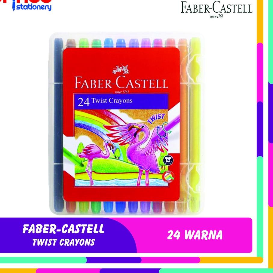 

Baru - FABER-CASTELL TWIST CRAYON 24 COLOURS / CRAYON PUTAR 24 WARNA 爽