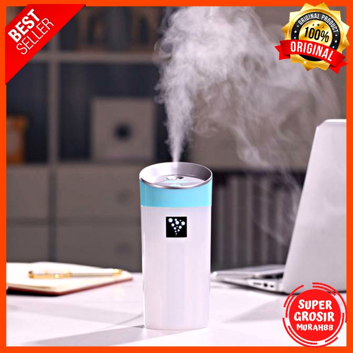 Humidifier Diffuser Model Gelas USB 300ml Blue