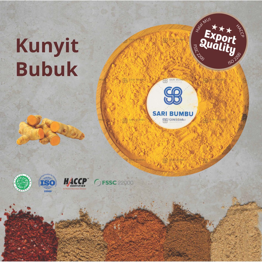 

Kunyit Bubuk / Turmeric Powder - (Large Pack) Rempah *Export Quality