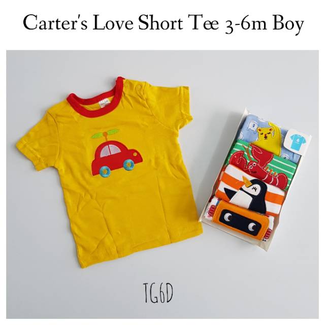 Kaos Bayi Lengan Pendek Baby Tee Shortsleeve T-shirt 3-6 Bulan