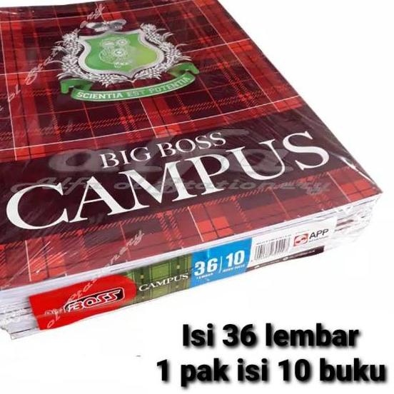 

Big Sale BUKU TULIS BIGBOSS / CAMPUS / BOXY SINAR DUNIA 36 LEMBAR