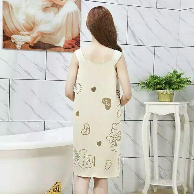 Unisex Microfiber Wearable Towel / Baju Handuk Multifungsi Bermotif