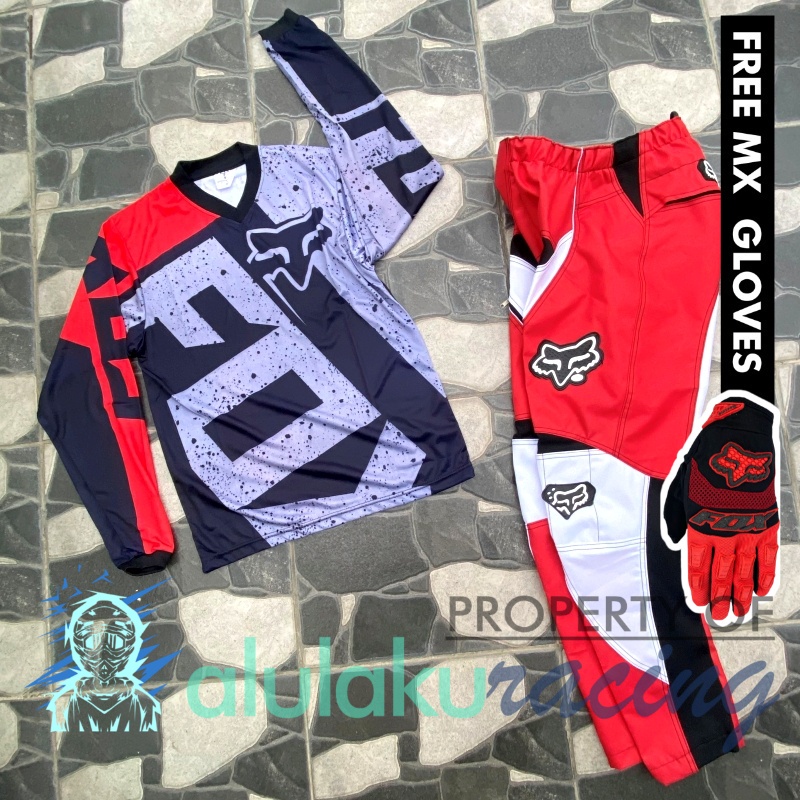 Jersey &amp; Celana MX Trail Motocross - Paket Bundling FOCT1010-F43