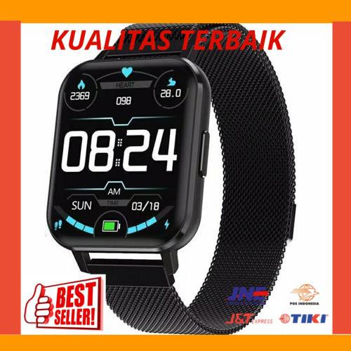New DTX Smartwatch 1.78 inch resolusi 420x485 - Hitam Besi