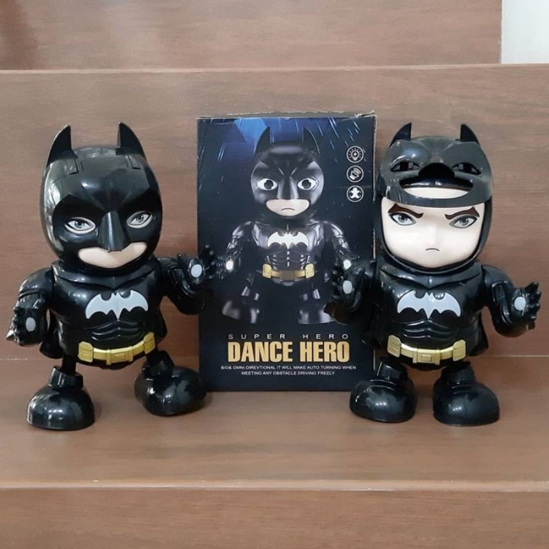 Mainan Robot Dance Batman Music and led