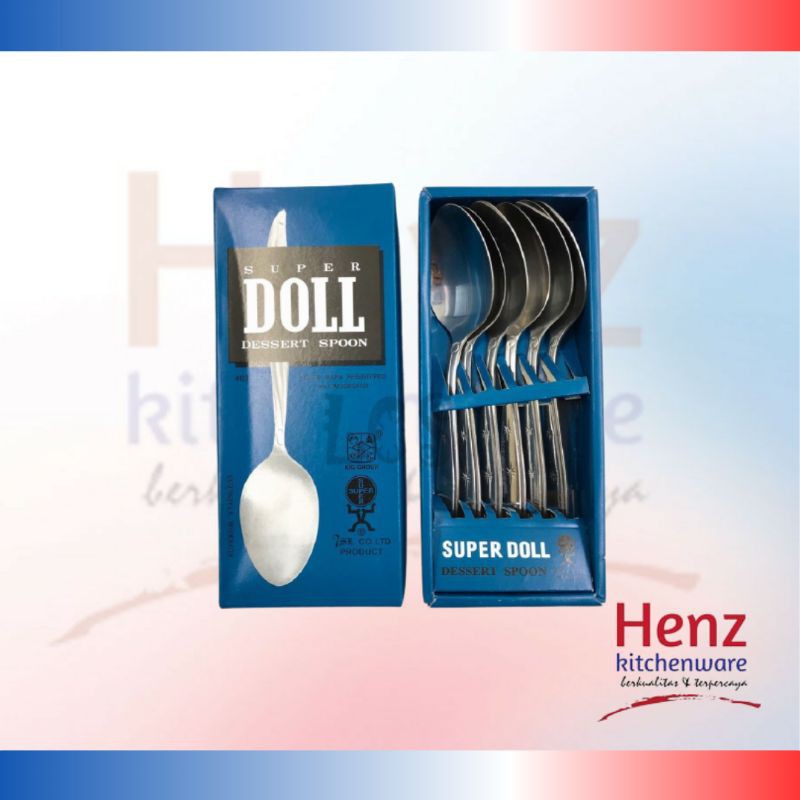 SENDOK MAKAN SUPER DOLL / SUPER DOLL SENDOK TEBAL STAINLESS STEEL SENDOK MAKAN