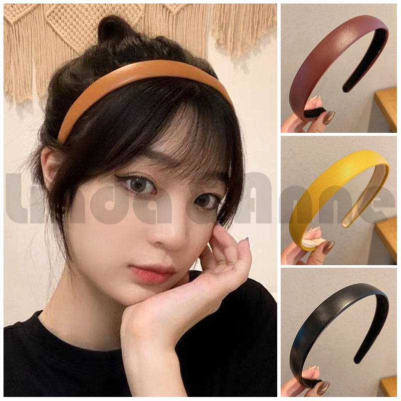 Bando Bandana Korea Polos Doff Aksesoris Rambut Wanita - Headband Polos Korea