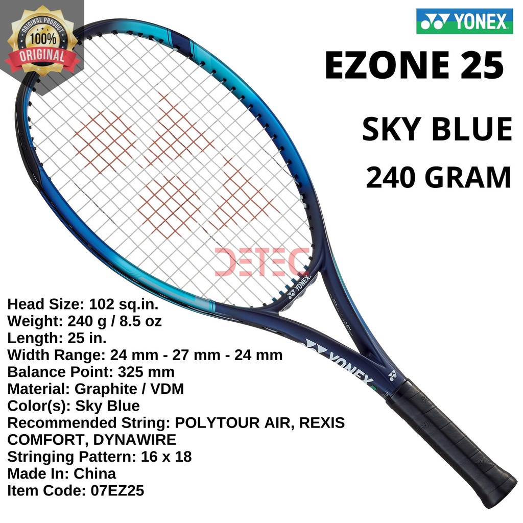 EZONE 25 240g Sky blue Yonex - raket tenis