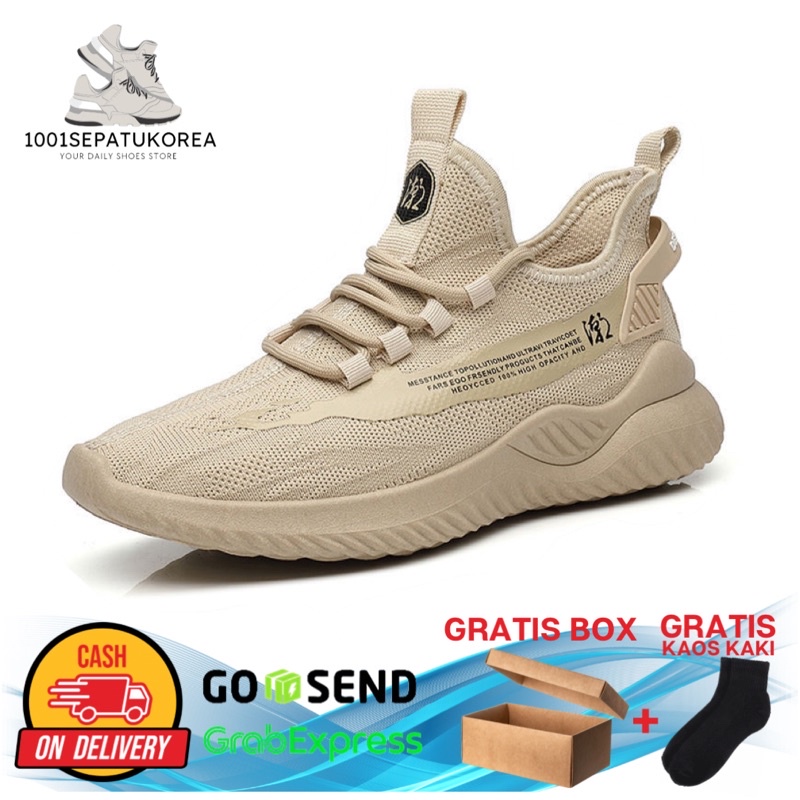 1001 IMPORT SEPATU SNEAKERS PRIA GRAHAM FREE BOX DAN KAOS KAKI !!! - 3 WARNA